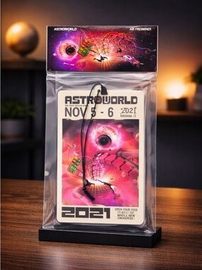 NWT Travis Scott Astroworld Air Freshner - Nov 5-6 2021 Tour Merch